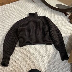 H&M Dark Brown Turtleneck Sweater